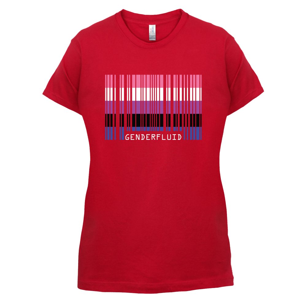 LGBT Barcode Flags - Gender Fluid T Shirt