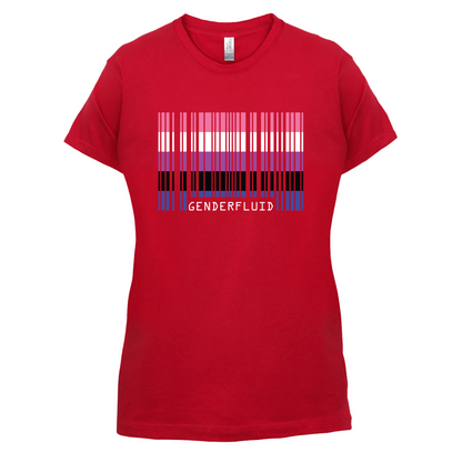 LGBT Barcode Flags - Gender Fluid T Shirt