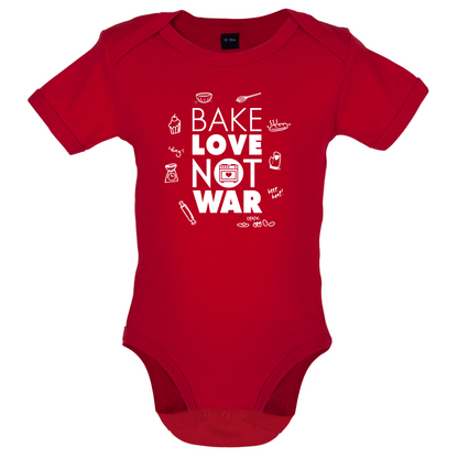 Bake Love Not War Baby T Shirt
