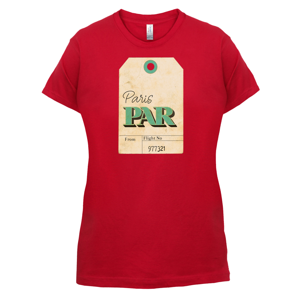 Paris Travel Tag T Shirt