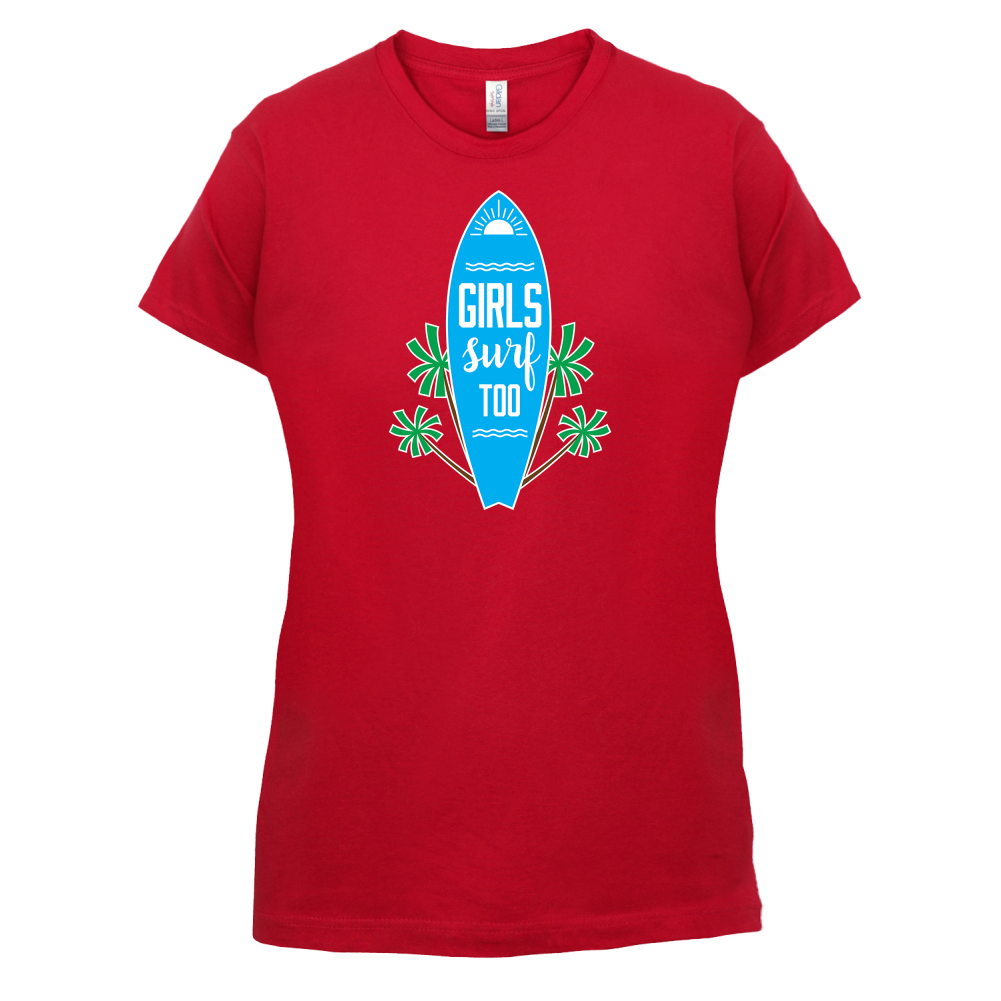 Girls Surf Too T Shirt