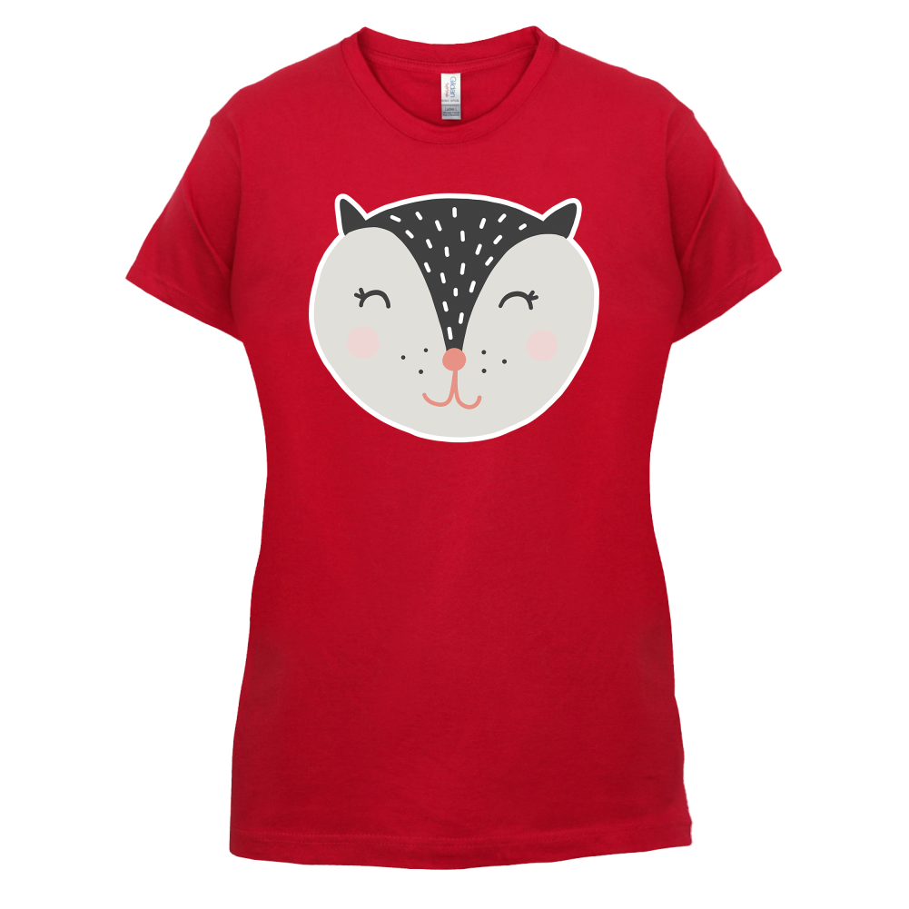 Smiley Face Badger T Shirt