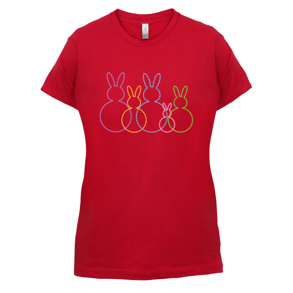 Bunny Family Outline T Shirt