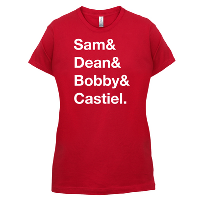 Sam & Dean & Bobby & Castiel T Shirt