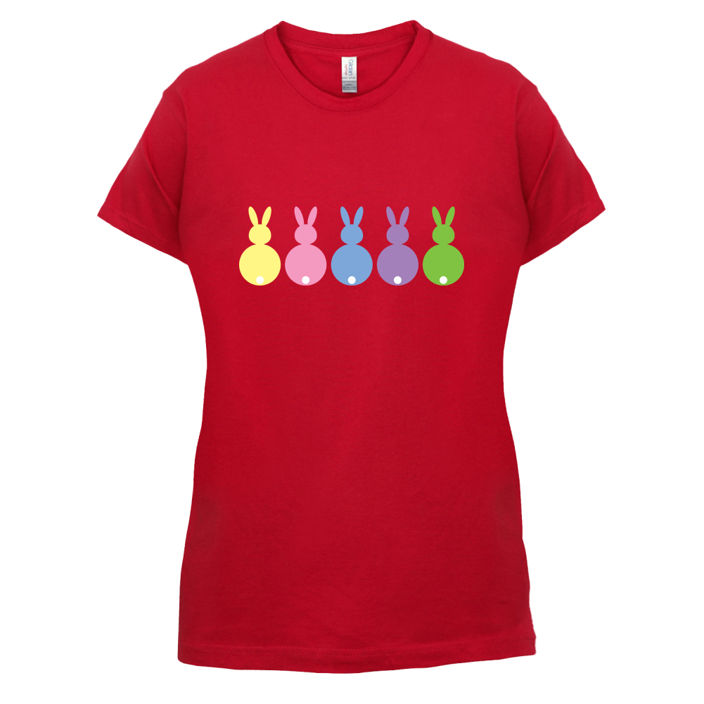 Multi Colour Easter Bunny's T Shirt