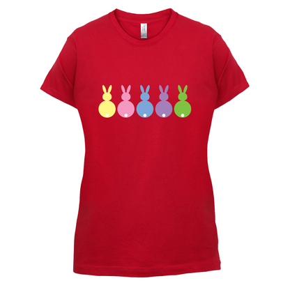 Multi Colour Easter Bunny's T Shirt