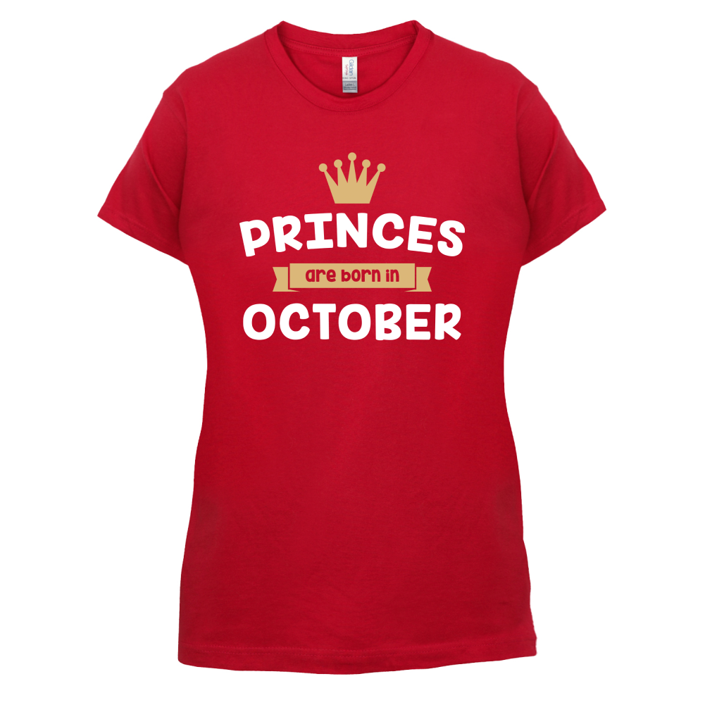 Princes Are Born In October T Shirt