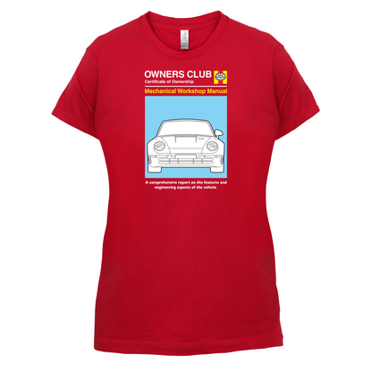 Car Owners Manual 959 Turbo T Shirt