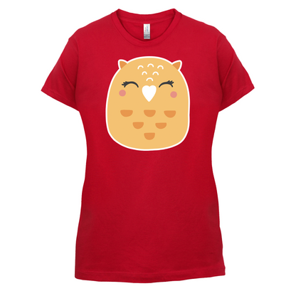 Smiley Face Mrs Owl T Shirt