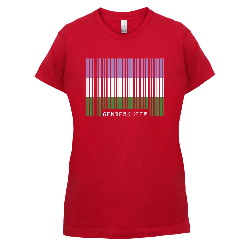 LGBT Barcode Flags - Gender Queer T Shirt