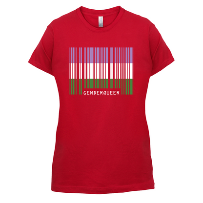 LGBT Barcode Flags - Gender Queer T Shirt