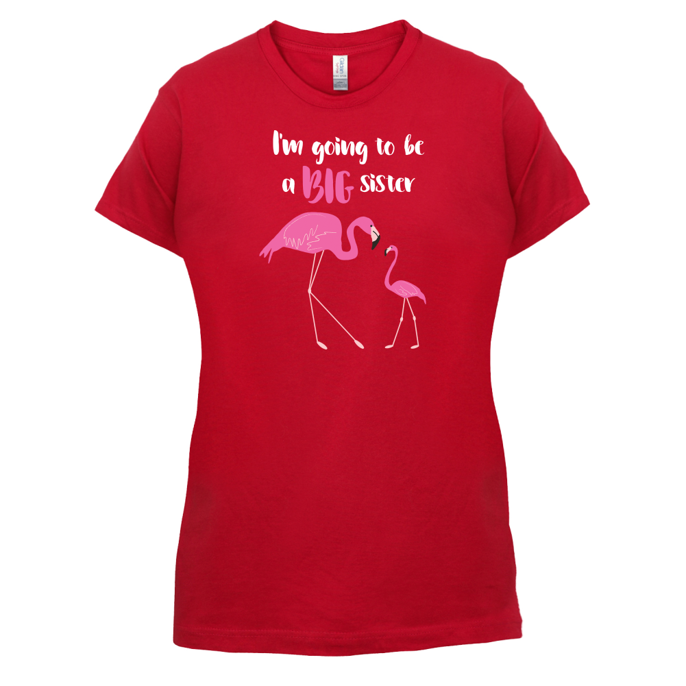 Big Sister Flamingo  T Shirt