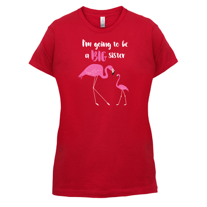 Big Sister Flamingo  T Shirt