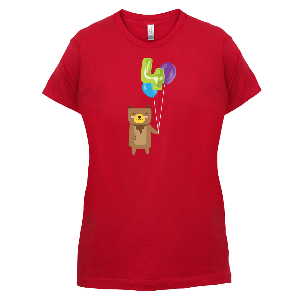 4th Birthday Bear T Shirt