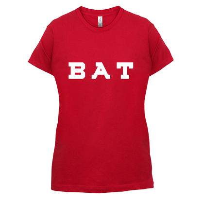 Justcie Bat College Style T Shirt