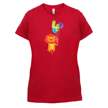 4th Birthday Lion T Shirt