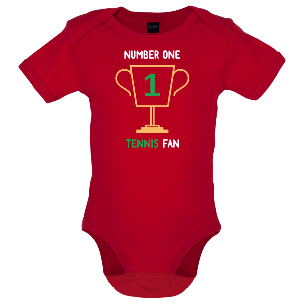 Number 1 Tennis Fan Baby T Shirt