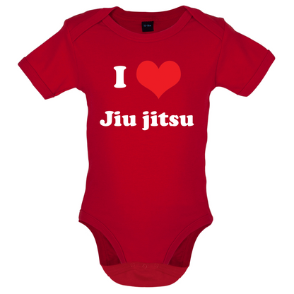 I Love Jiu Jitsu Baby T Shirt