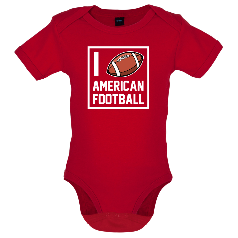 I Heart American Football Baby T Shirt