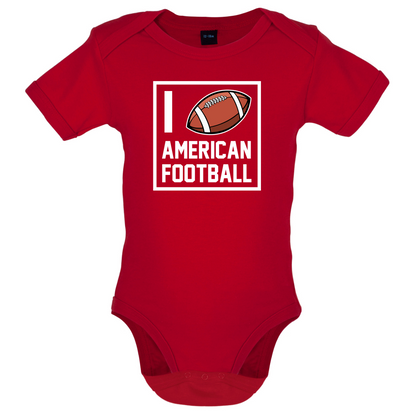 I Heart American Football Baby T Shirt