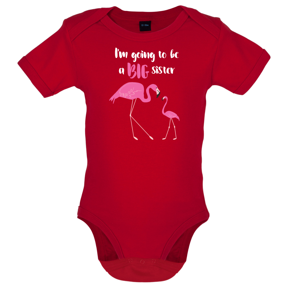 Big Sister Flamingo  Baby T Shirt