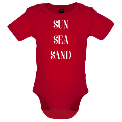Sun Sea Sand Baby T Shirt