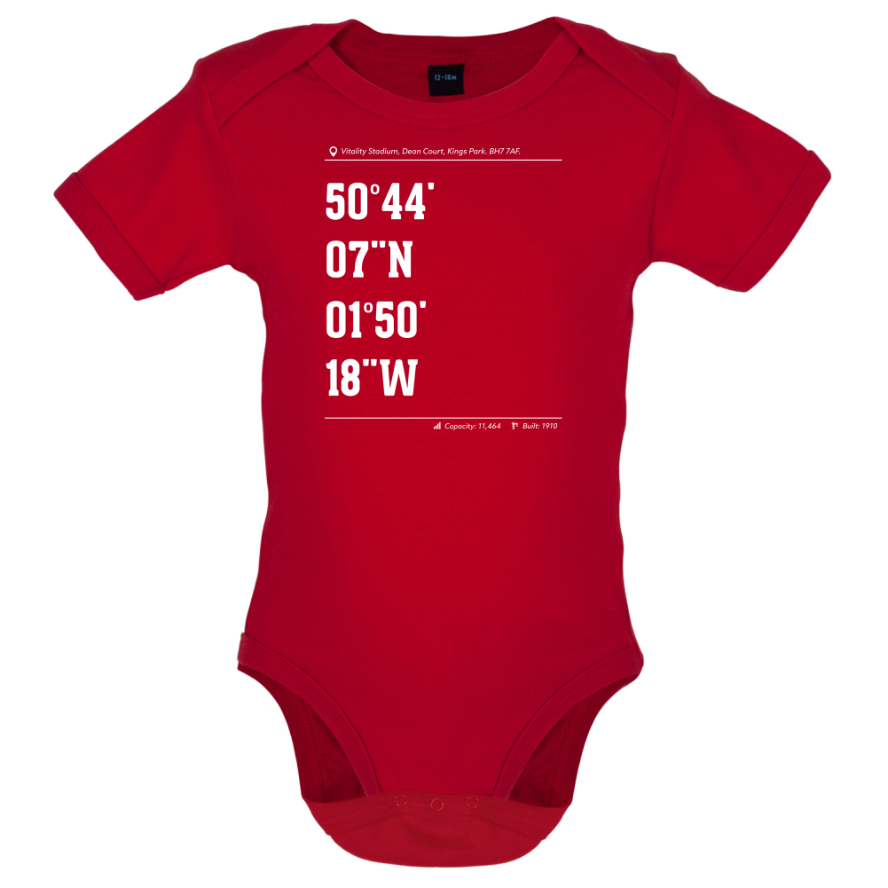 Stadium Coordinates Cherries Baby T Shirt
