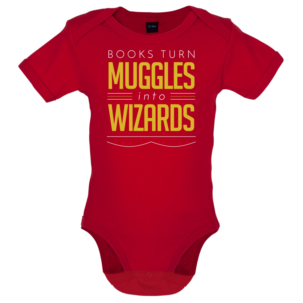 Books Turn Muggles Into Wizzards Baby T Shirt