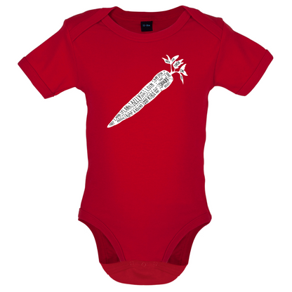 Butcher Carrot Diagram Baby T Shirt