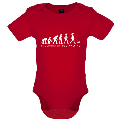 Evolution Of Woman Dog Walking Baby T Shirt