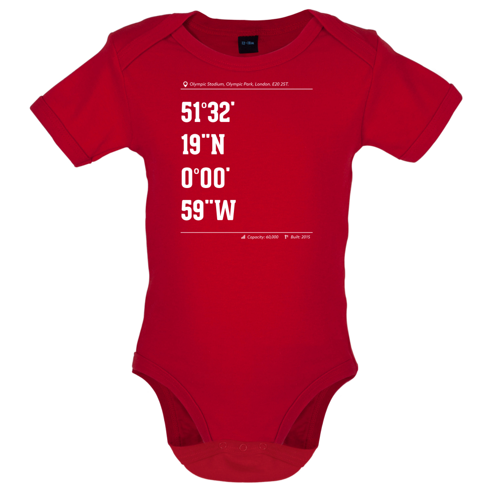 Stadium Coordinates Hammer Baby T Shirt