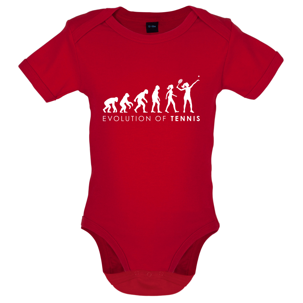 Evolution Of Woman Tennis Baby T Shirt
