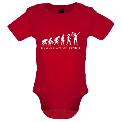Evolution Of Woman Tennis Baby T Shirt