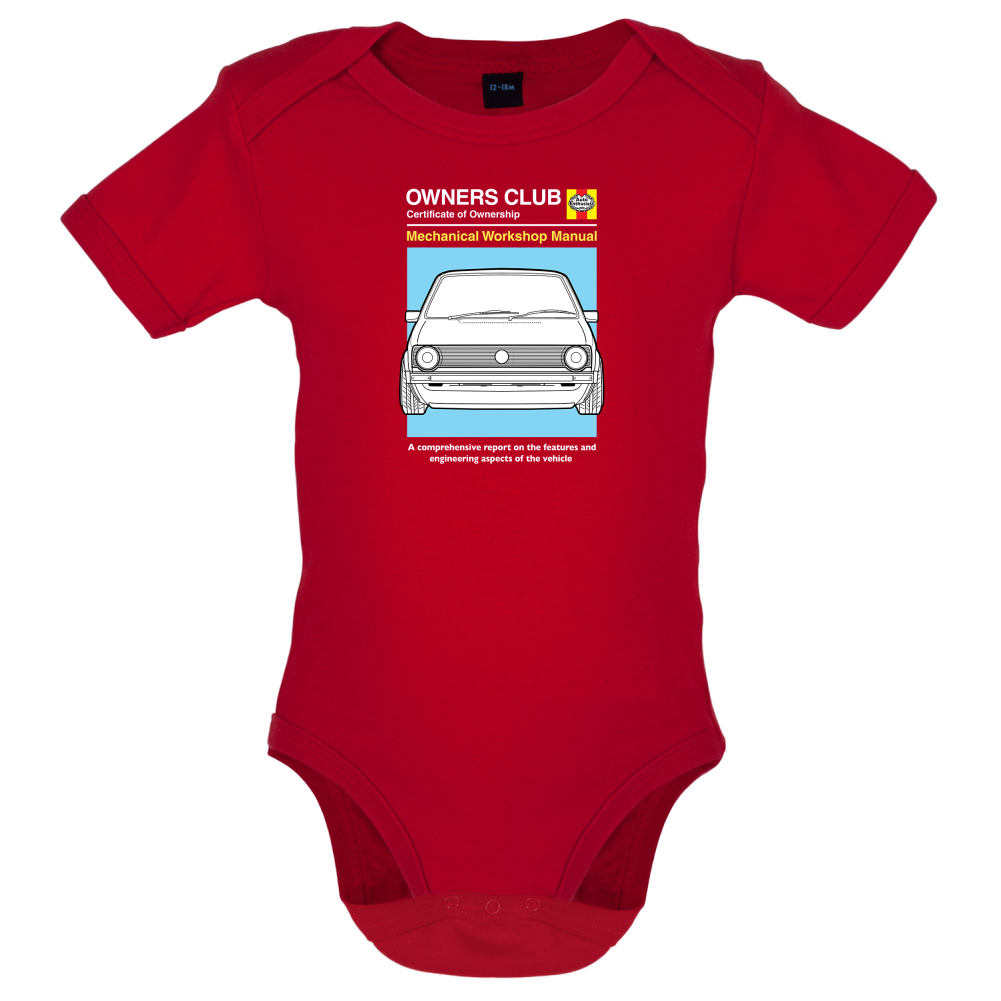 Car Owners Manual Golf MK1 Baby T Shirt