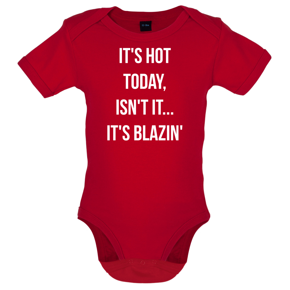 It's Hot Today It's Blazin Baby T Shirt