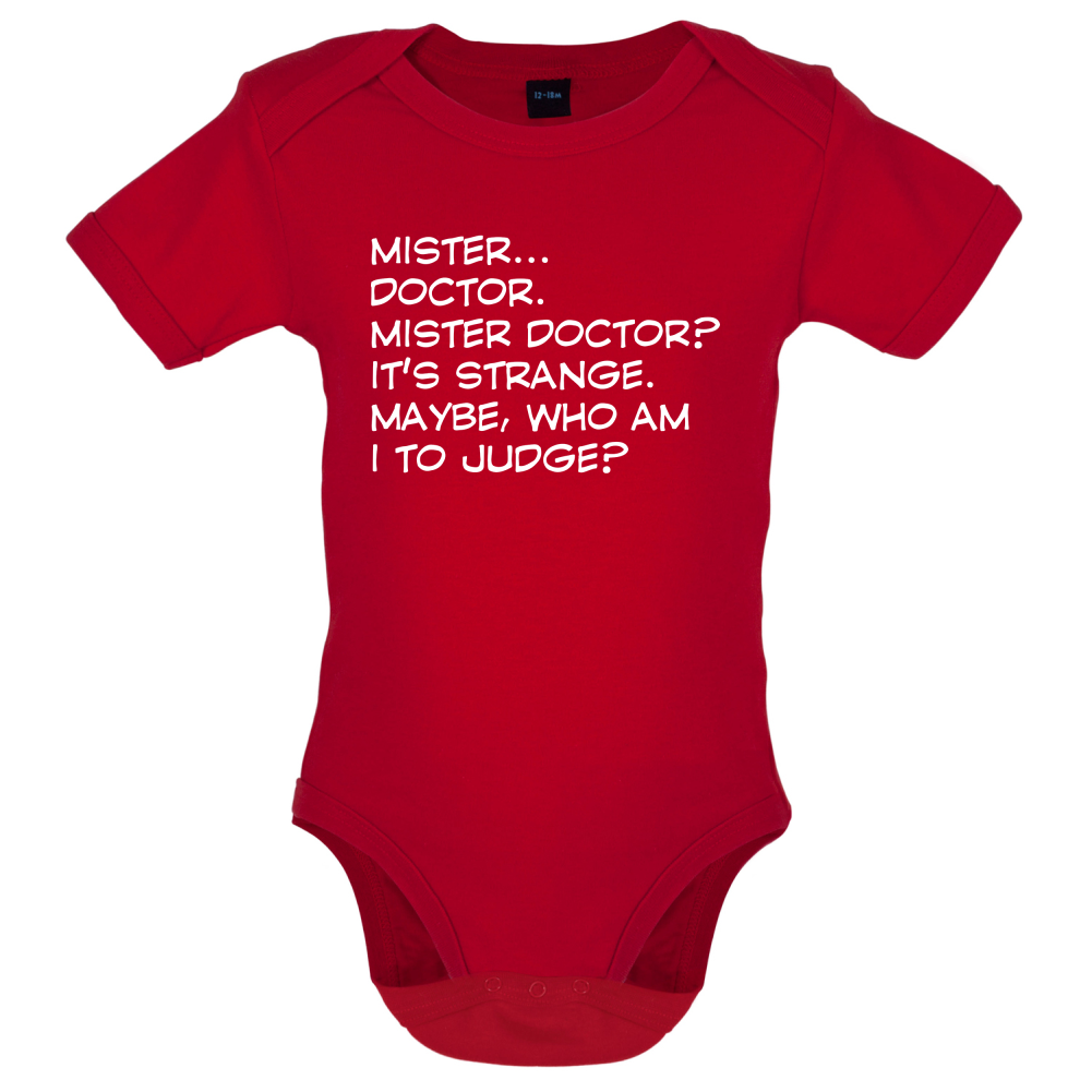Mister Doctor It's Strange Baby T Shirt
