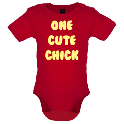 One Cute Chick  Baby T Shirt
