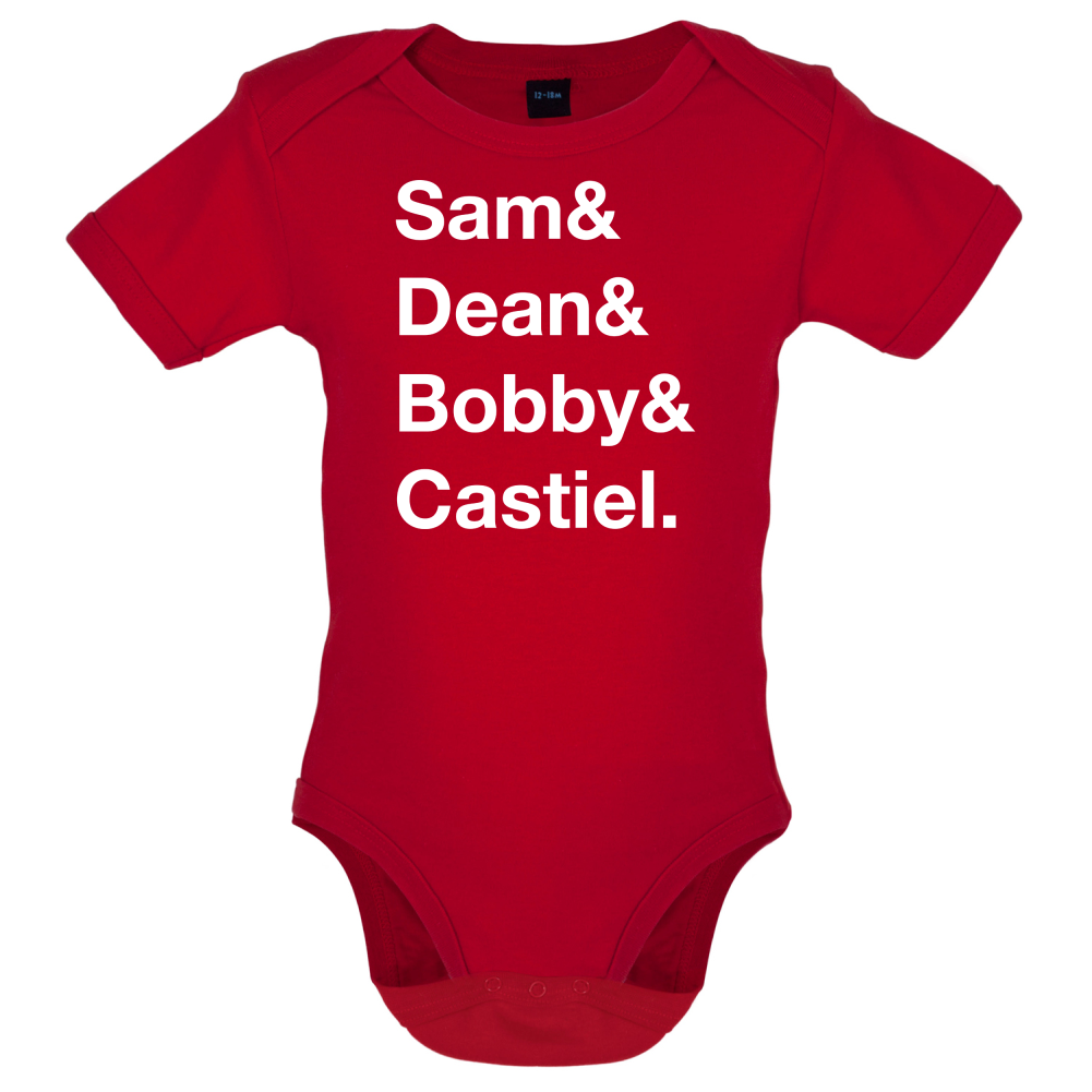 Sam & Dean & Bobby & Castiel Baby T Shirt
