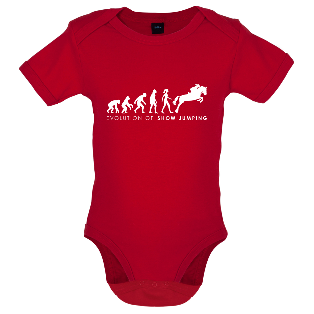 Evolution Of Woman Show Jumping Baby T Shirt