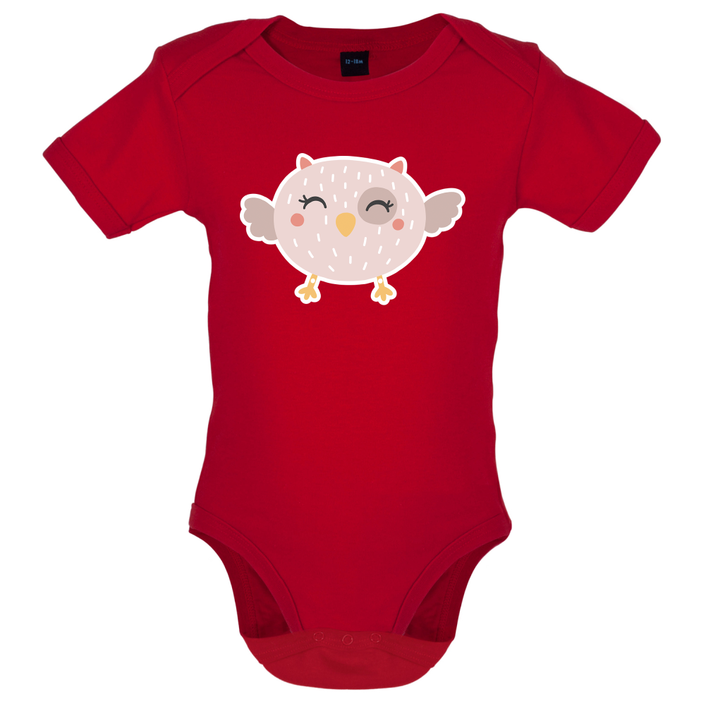 Smiley Face Baby Owl Baby T Shirt