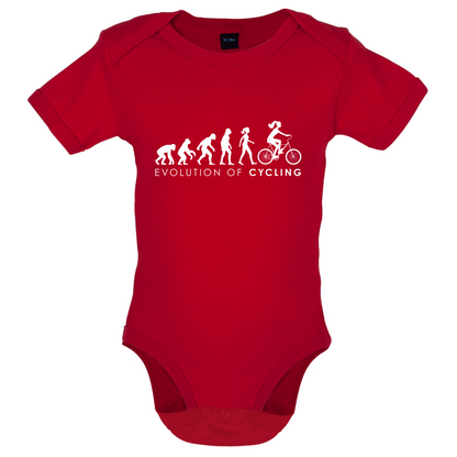 Evolution Of Woman Cycling Baby T Shirt