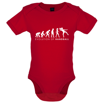 Evolution Of Woman Handball Baby T Shirt