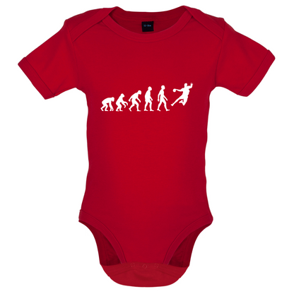 Evolution Of Man Handball Baby T Shirt