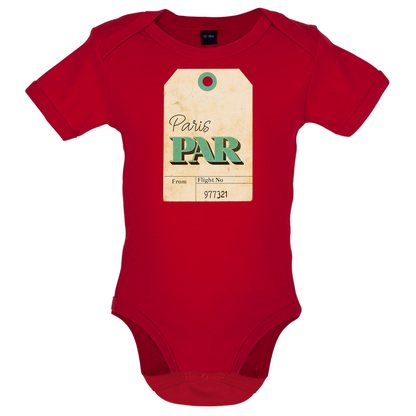 Paris Travel Tag Baby T Shirt