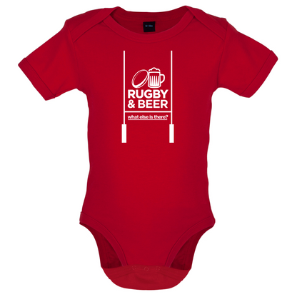 Rugby And Beer Baby T Shirt
