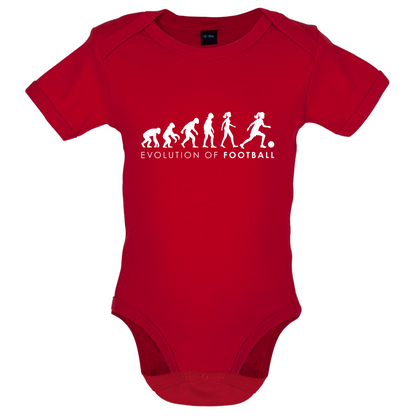 Evolution Of Woman Football Baby T Shirt