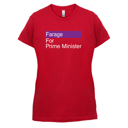 Farage for Prime Minister T Shirt