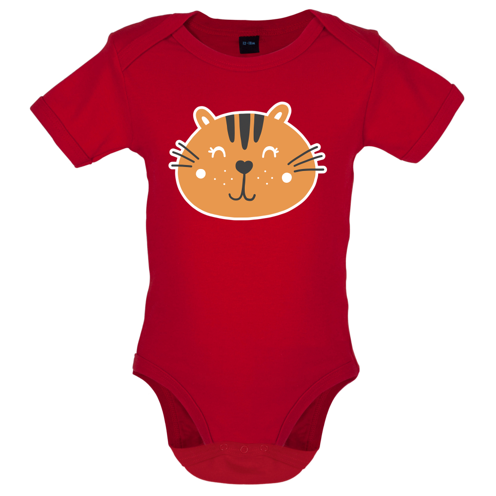 Smiley Face Tiger Baby T Shirt