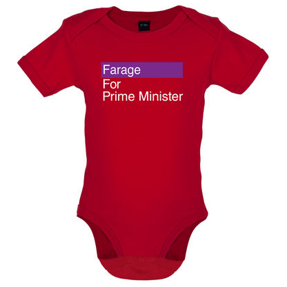 Farage for Prime Minister Baby T Shirt