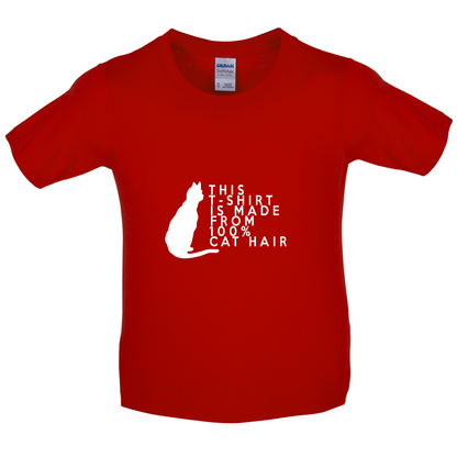 100% Made From Cat Hair Kids T Shirt